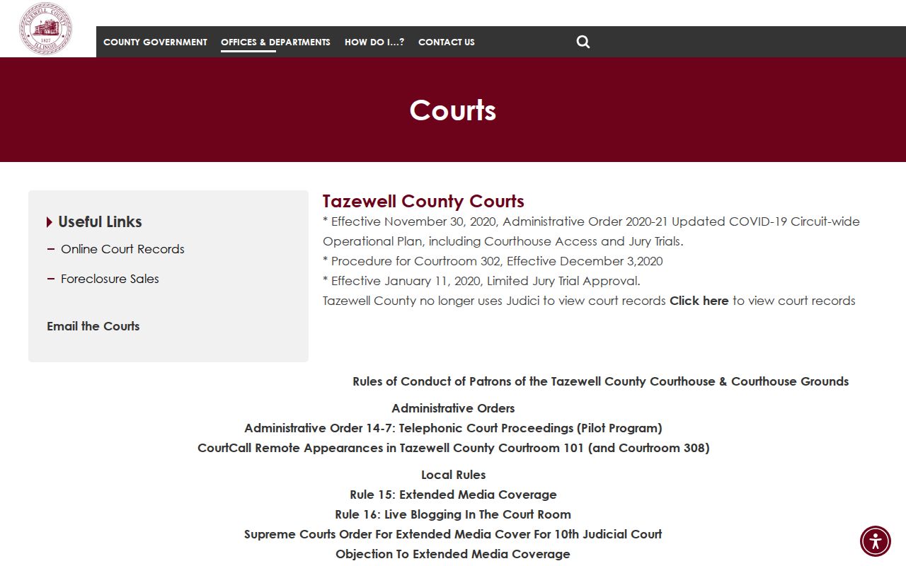 Tazewell courts Tyler portal transition