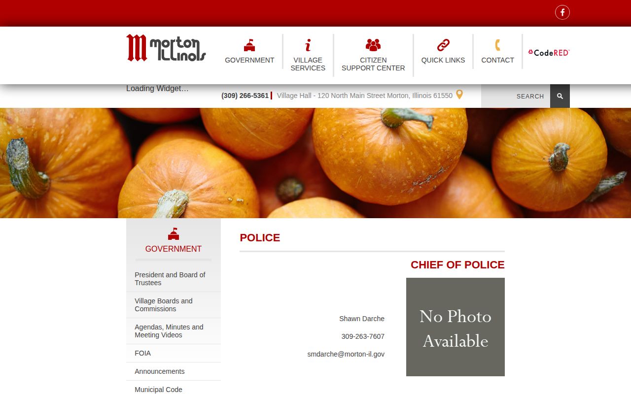 Morton Police Department arrest records hours and contact route
